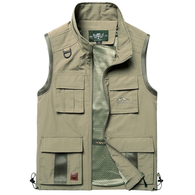 Mens army green vest shop