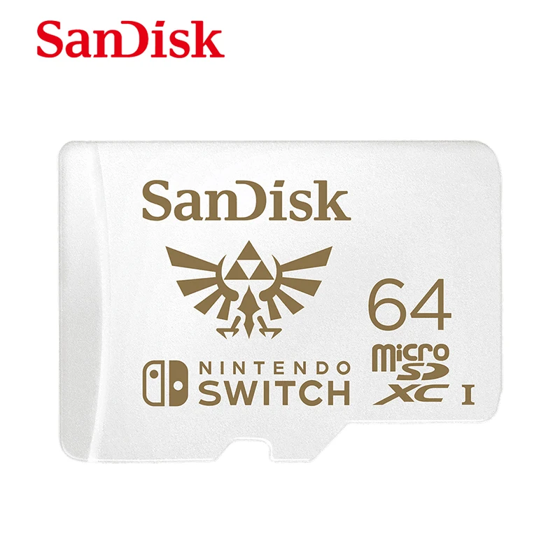 Карта micro sd SanDisk в новом стиле, карта памяти SDXC на 128 ГБ, 64 ГБ, 256 ГБ для Nintendo Switch, TF-карта с адаптером