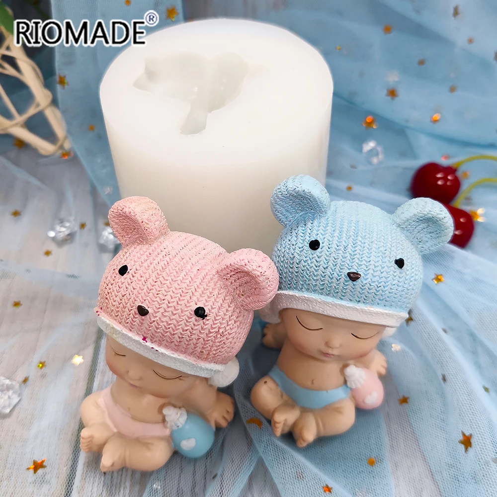 Big Size Cute Baby Silicone Mold For Fondant Cake Decorating Tools Chocolate Mousse Kitchen Baking DIY Aromatherapy Candle Mould