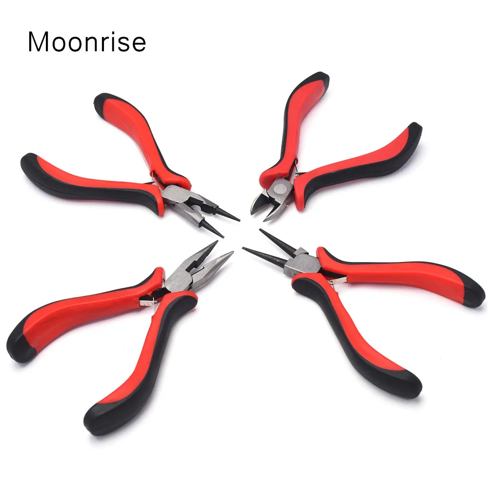 Pinze per gioielli fai da te Strumenti Attrezzature Pinze a becchi tondi Pinze a becchi d'ago per artigianali Pinze per tagliare il filo con perline HK046