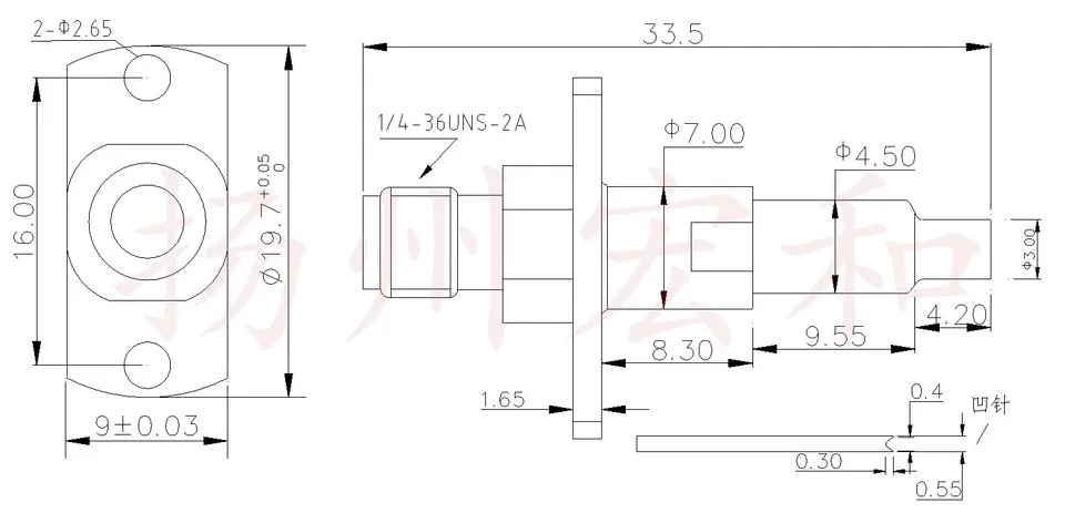 1030ARF Radio Frequency Head 6G Test Head IPEX High Frequency Head C3.3 C3.0 Concave Needle Stainless Steel Material Low Loss