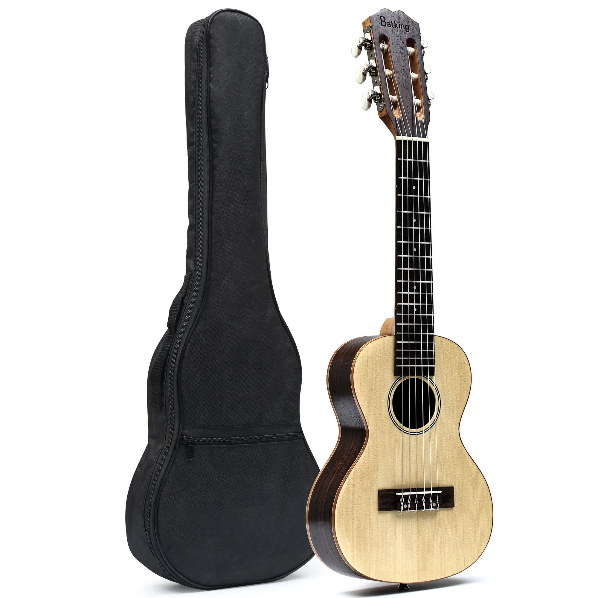 New 28'' Guitalele 6 String Ukulele with Mini Travel Guitar Bag