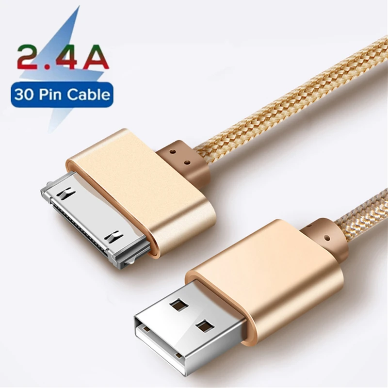 1M 2M Fast Charging USB Charger Cable for Apple iPhone 4 4s 3GS 3G iPad 1 2 3 iPod Nano touch 30Pin Original Data Cord Long Line