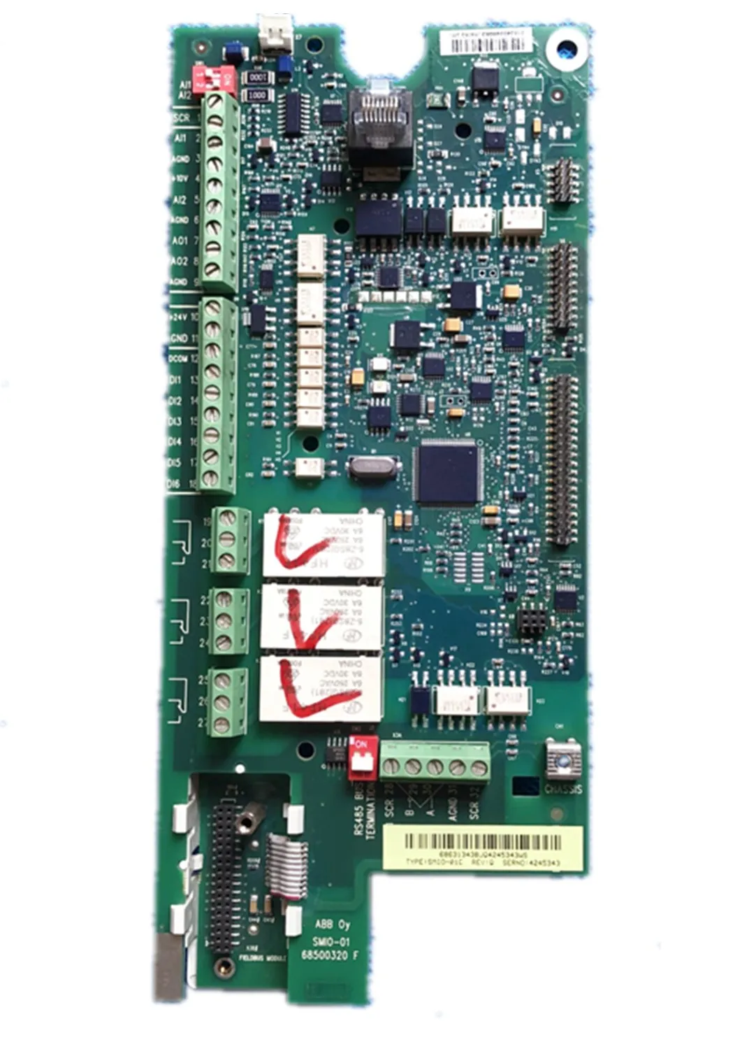 

ABB Inverter ACS510 Inverter Cpu Board Control Board Io Mainboard SMIO-01C and OMIO-01C