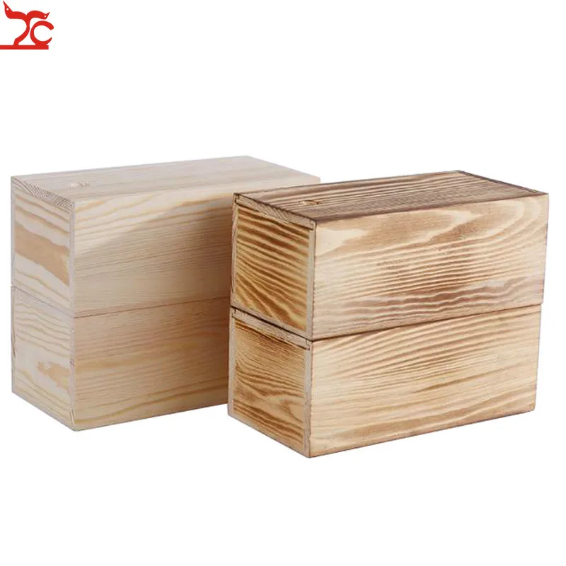 Receive Box of Woodiness Tabletop Square Multifunction Draws To Take A Lid To Bake Tung Wood To Store Content Box Storage Box