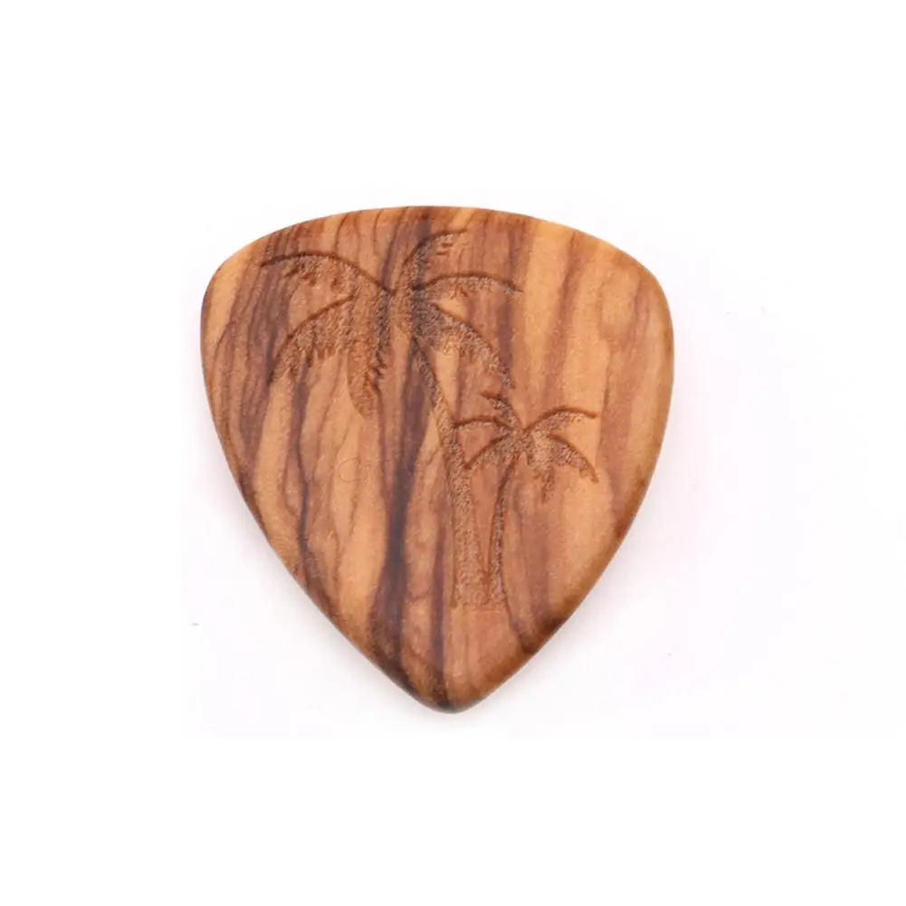 1PCS Solid Wood Picks Plectrum Guitars Picks High-end Picks Fingerpicks Musical Instrument Guitar Accessories 26x30mm