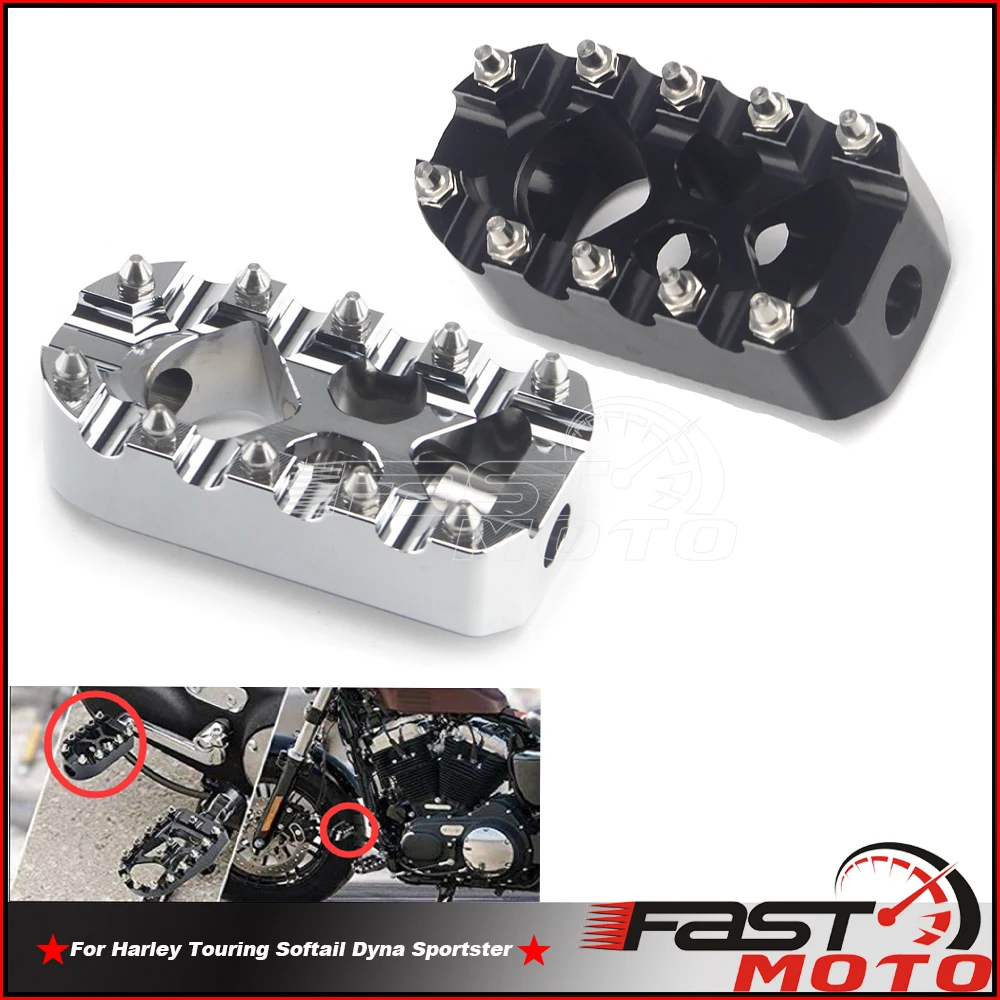 1 Piece Motorcycles Shift Foot Peg 360° Rotation Pedal MX Style For Harley Dyna Touring Street Fat Bob Low Rider FXD EFI FLSTF