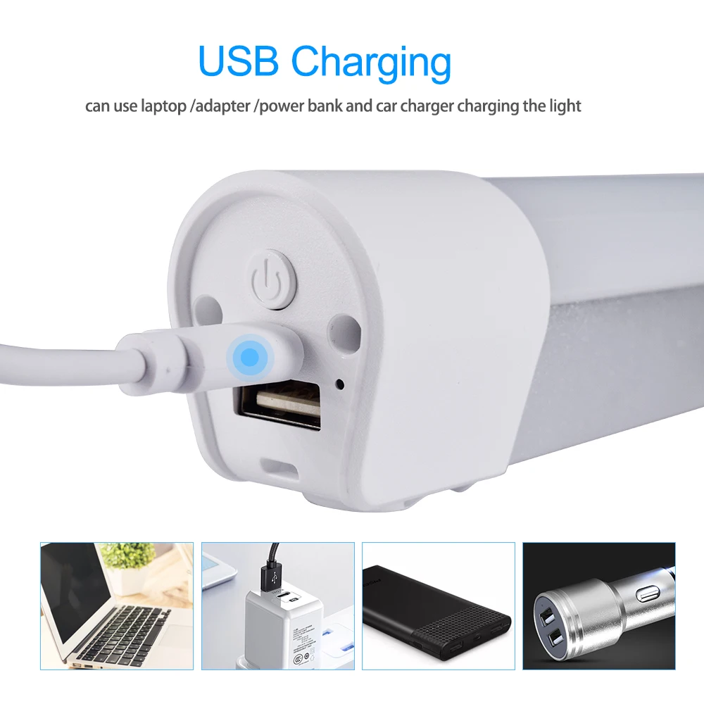 PALO-Luz LED portátil de emergencia para exteriores, linterna de mesa recargable, brillo ajustable, carga USB, modo SOS