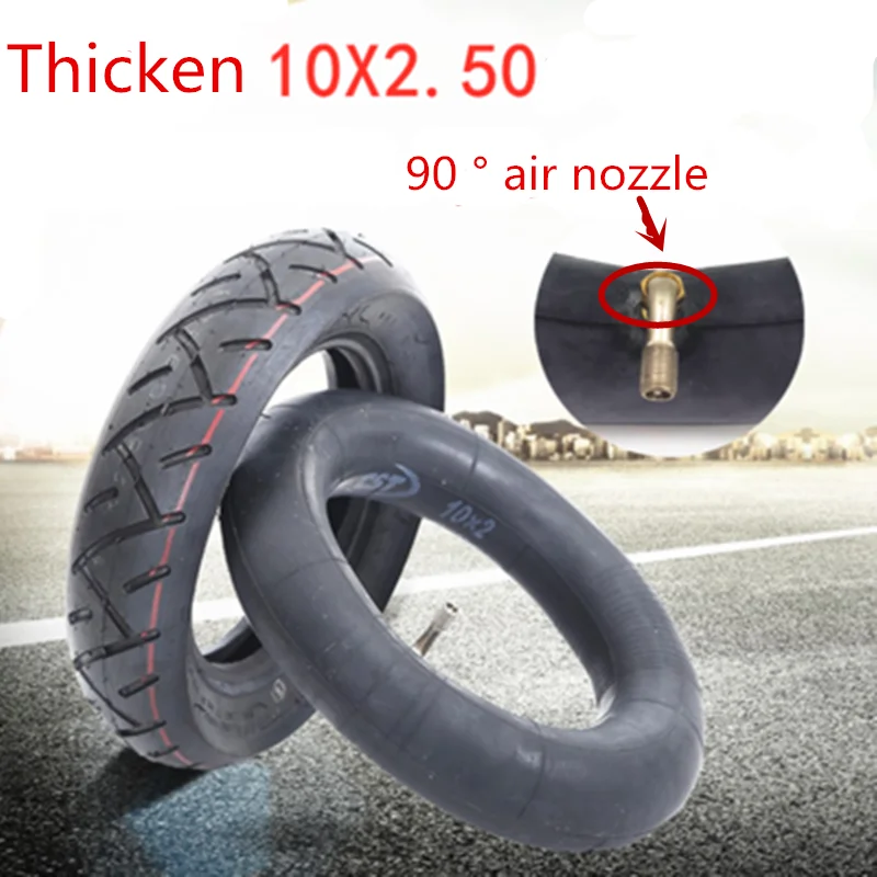 Electric scooter 10 inch tire 10 × 2.5 / 2.25 positive new inflatable inner and outer tube wear-resistant thick inner tube outer