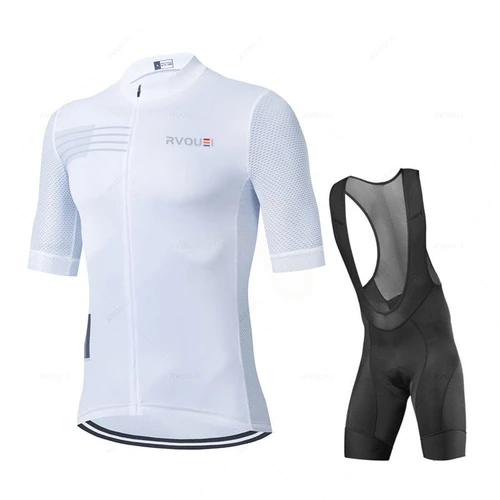 Kit de Jersey de bicicleta para Hombre, uniforme de equipo de manga corta, Ropa de Ciclismo de secado rápido, pantalones cortos con pechera, novedad de 2022