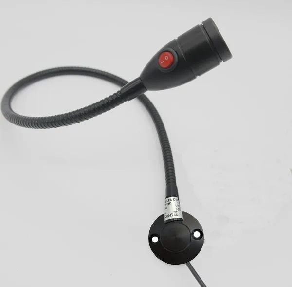 Luces LED de cuello de cisne, 3W, 110V, 220V