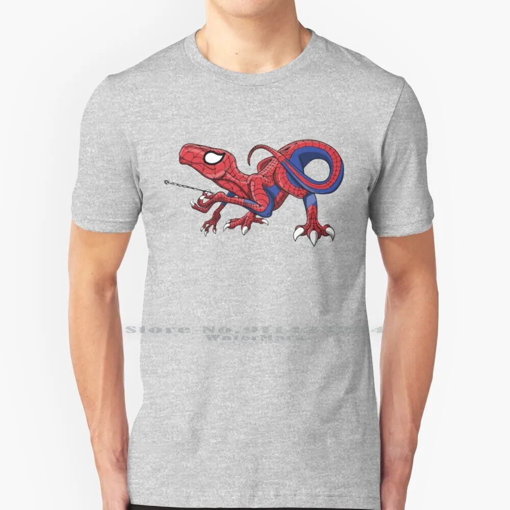 The Amazing Spideraptor! T Shirt Cotton 6XL Dinosaurs Velociraptor Parody Cool Comic Books World