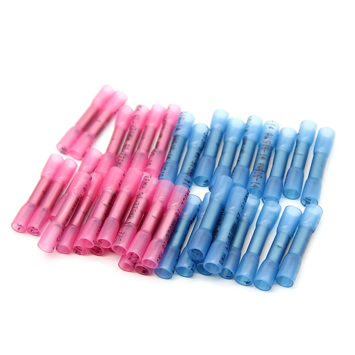 500/400/300/200/150/100X Red+Blue Waterproof Heat Shrink Butt Connectors Electrical Wire Splice Cable Crimp Terminals Connector