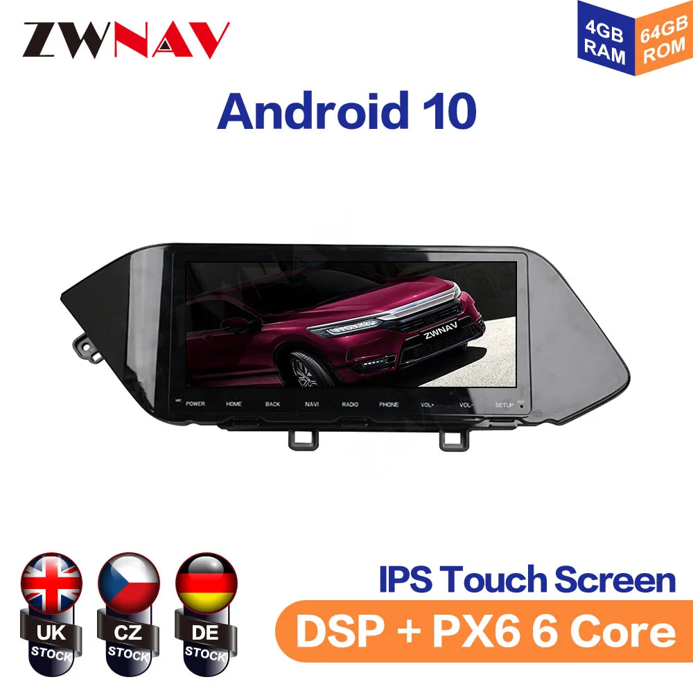 Android 10.0 4G+128GB Auto Stereo Car GPS Navigation for Hyundai  Sonata 2020  Avante Head Unit Multimedia Player Radio Recorder