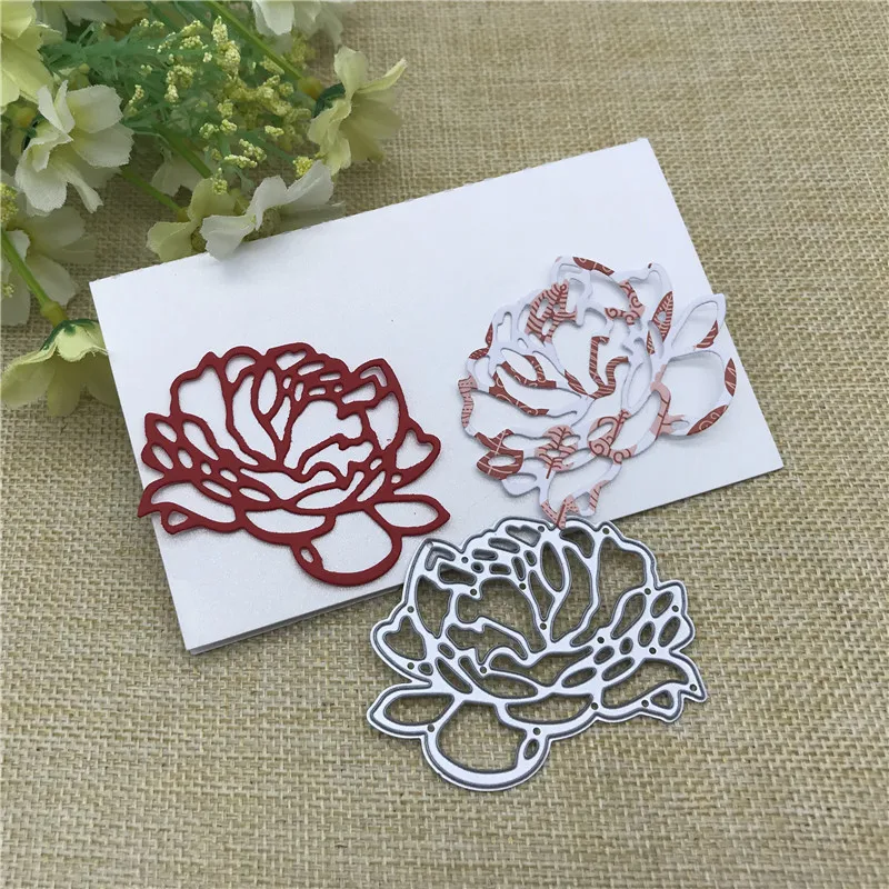 Love Flower Craft Metal stencil mold Cutting Dies decoration scrapbook die cuts Album Paper Craft Embossing DIY Card Crafts