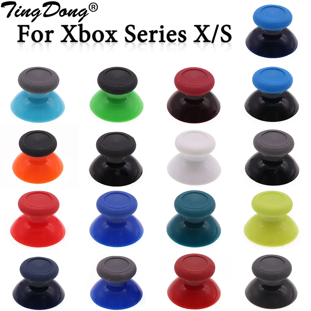 

50pcs=25pair Analog Joystick Thumb Sticks Caps for Xbox Series X S Controllers Mushroom Hat Rocker Caps Replacement Repair Parts