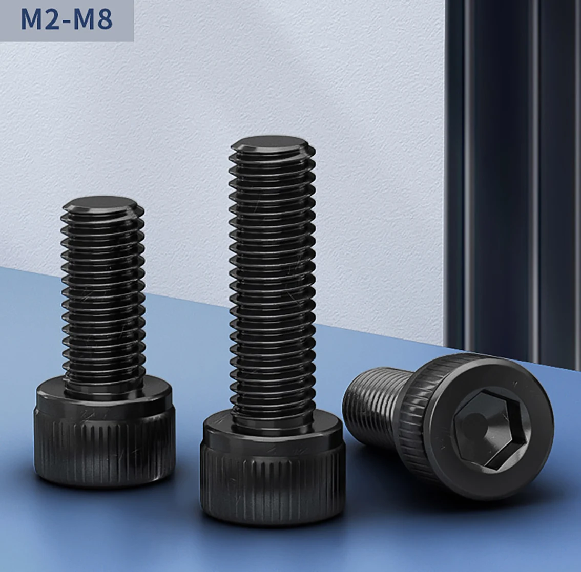 Tornillos hexagonales de cabeza hexagonal DIN912, tornillos Allen de acero inoxidable 304, longitud de 5mm-40mm, M3, M4, M5