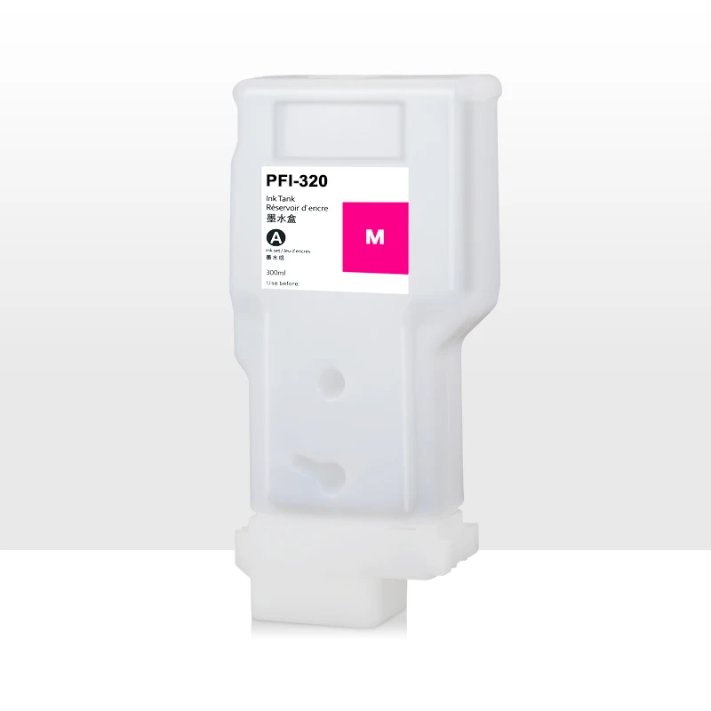 PFI-320 PFI320 Refillable Ink Cartridge Without Chips For Canon TM-200 TM200 TM-205 TM-300 TM-305 TM300 Printer 300ML 5Colors