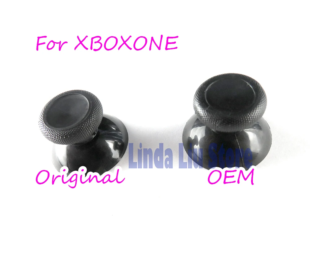 50pcs original OEM Black Analogue Stick Controller Joystick Cap Mushroom Head Rocker Grip Cover for xbox one controller