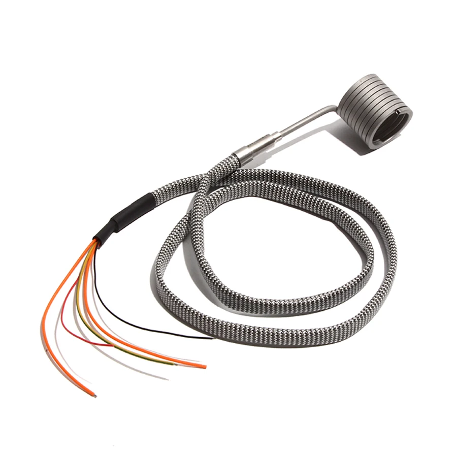 50mm ID 25~40mm Height Spring Heating Coil 4.2*2.2mm Section Size 110V/220V/380V Band Heater with K/J Type Thermocouple