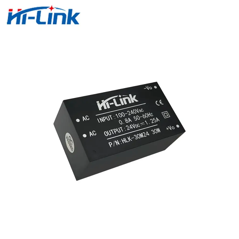 AC 전원 모듈용 출력 HLK-30M24 업, 심천 스위칭 전원 공급 장치, 전기 에너지 계량기, 무료 배송, 24V, 1250mA, 5 개/로트