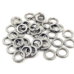 1000pcs Fishing Accessories Solid Stamping Rings SUS304 Lure Bait Fishhook Connecting Jigging Tackles Pesca Wholesale By Bulk