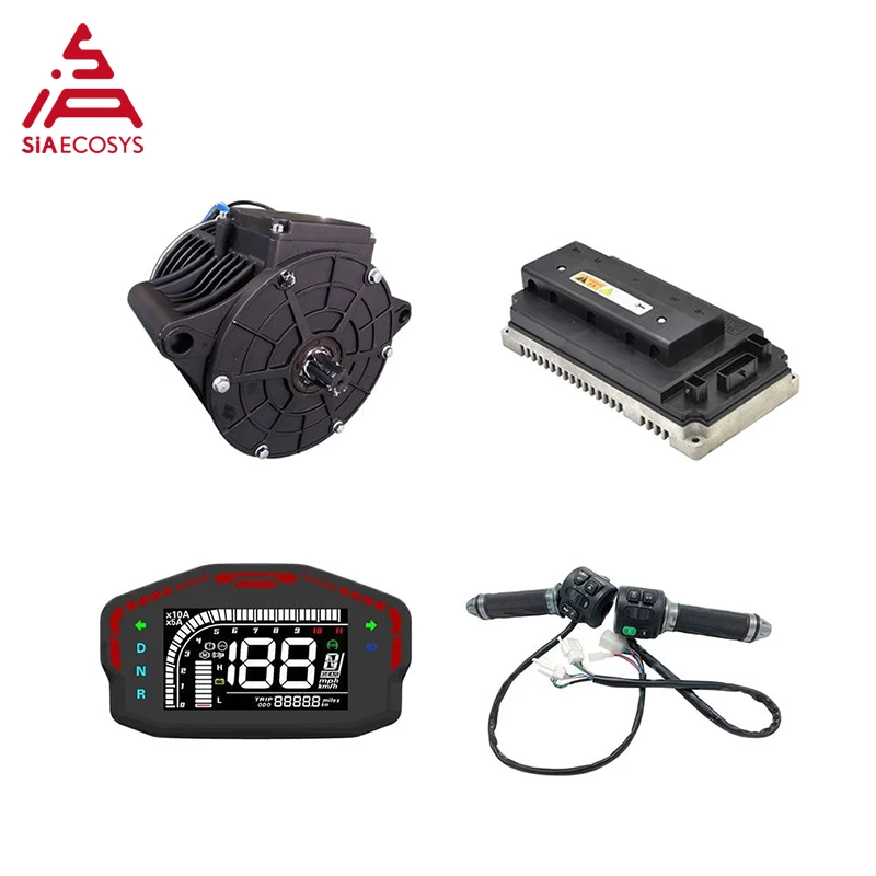 QS 138 3000W V2 72V 100KPH Mid drive motor power train kits with motor controller