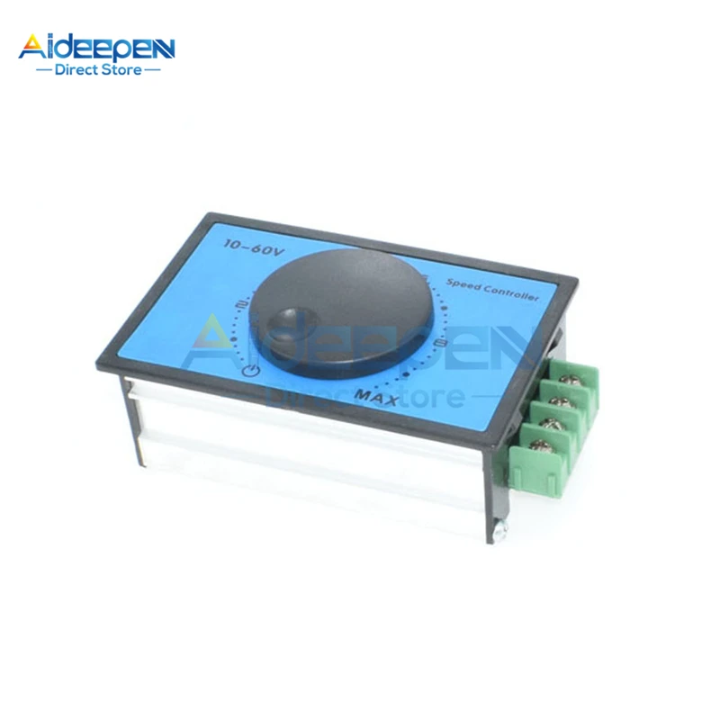 Dc 10-60v 12v 24v 48v controle de velocidade do motor pwm interruptor controlador de velocidade do motor 20a regulador de tensão de corrente módulo de acionamento de alta potência