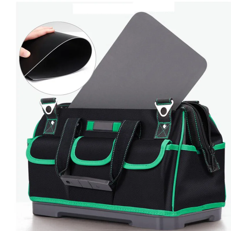 Multifunctional Tool Bag Size 16 18 20 23 Oxford Cloth Wide Mouth Electrician Special Tool Bag Waterproof Portable Tool Bag