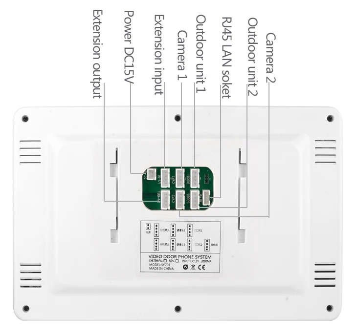 Sistema de intercomunicación de 7 pulgadas con huella dactilar, contraseña, teclado, vídeo, timbre, 1080P, AHD, Tuya, aplicación WiFi inteligente, sistema de Control de acceso remoto