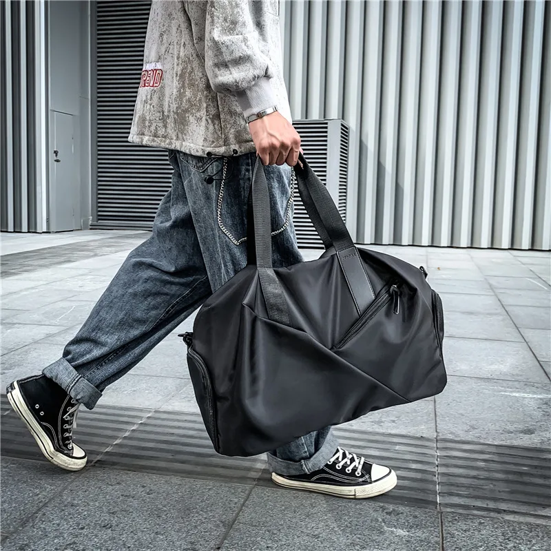 Bolsa deportiva de gimnasio para mujer, con separación bolso de hombro para Yoga seca y húmeda, zapatos de viaje impermeables, Maleta Deportiva