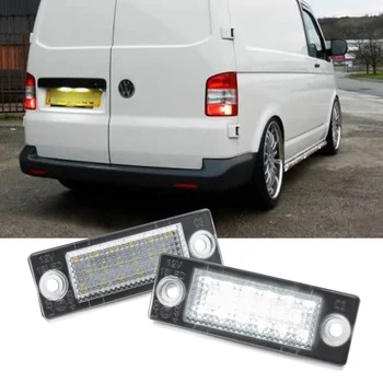 2 個 LED ナンバーライセンスプレートライト Canbus VW トランスポーター T5 T6 2003-2020 キャディ III IV ジェッタ MK3 MK5 マルチバンゴルフパサート