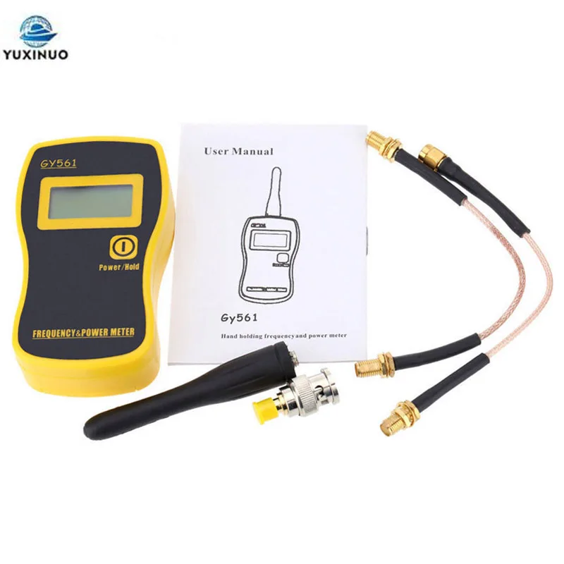 

GY561 Handheld Digital Frequency Counter Meter Power Measuring GY-561 Detector Tester for Two-way Radio Converting Connector