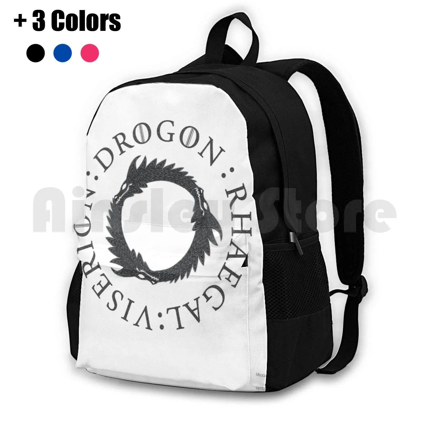 Three Outdoor Hiking Backpack Riding Climbing Sports Bag Got Drogon Mother Of Daenarys Winter Messandei Funny Humor Quote