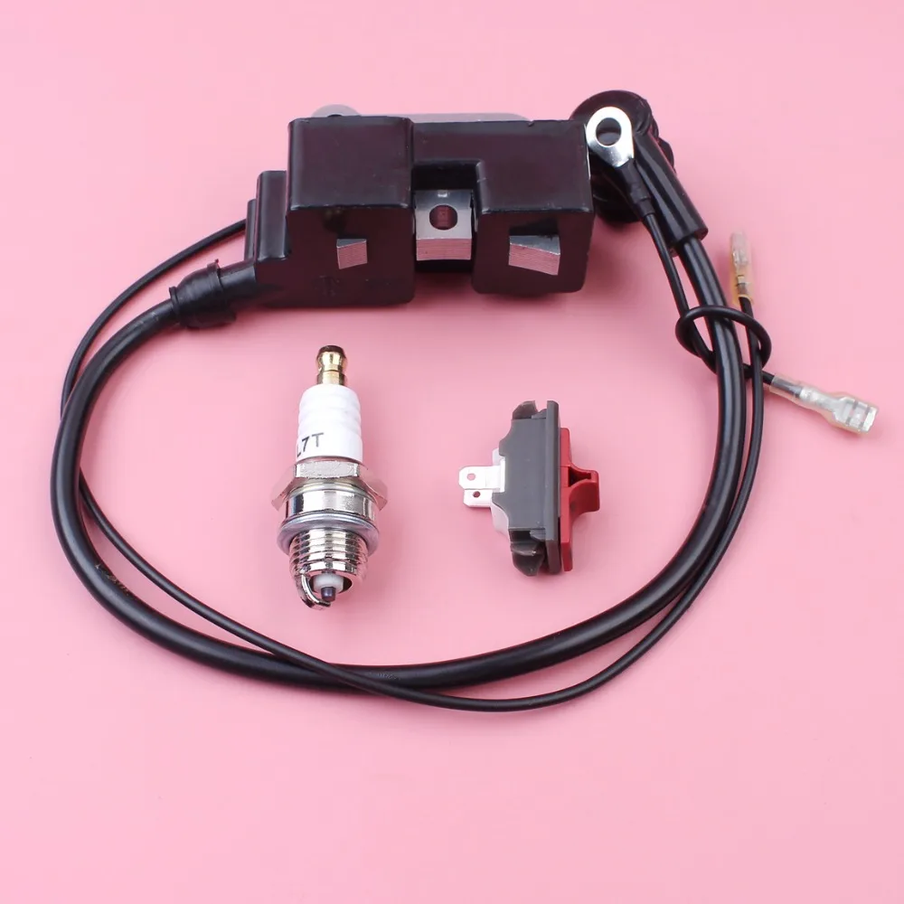 Ignition Coil Module Magneto For Husqvarna 362 365 371 372 385 390 w Spark Plug On-off Stop Switch Chainsaw Spare Part 537162204