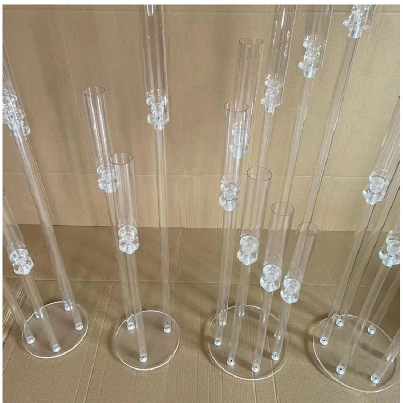1 Stück, 5 Stück, 10 Stück, 12 Stück Hochzeitsdekoration Tischdekoration Kerzenhalter Klare Kerzenständer aus Acryl für Hochzeiten, Events, Partys – Detail 7