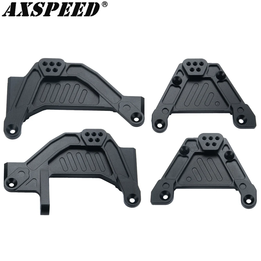 AXSPEED CNC Aluminum Front & Rear Shock Towers Mount Bracket for 1/6 RC Crawler Car Axial SCX6 AXI05000 Upgrade Parts