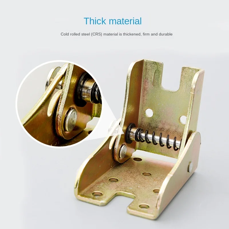 Charnière pliante à angle droit auto-bloquante résistante à 90 degrés, connecteur de table, support de jambe de chaise, connexion, 1PC