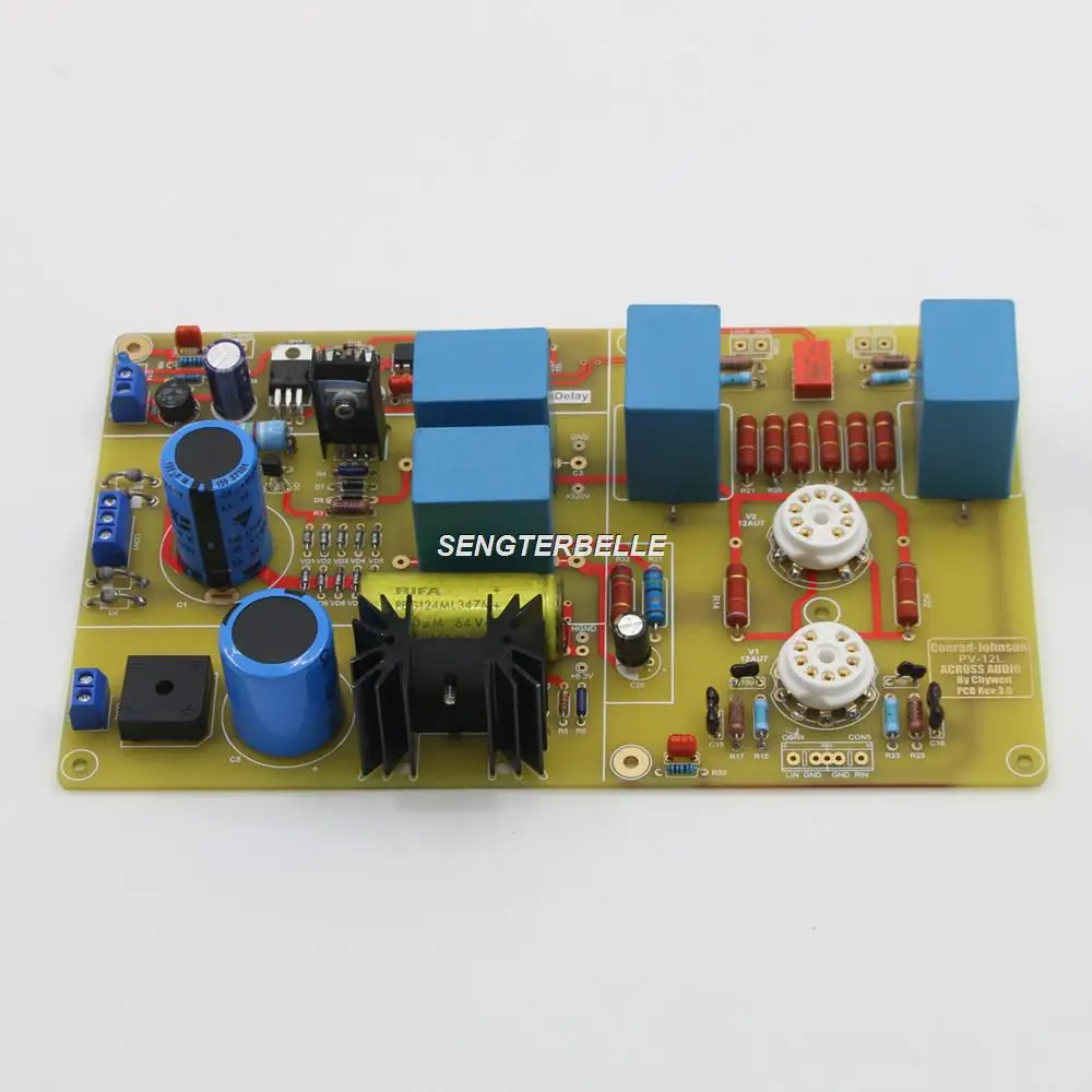 Hifi 12AU7 Tube Stereo Preamplifier Board Base On Conrad-Johnson PV12 Preamp Circuit