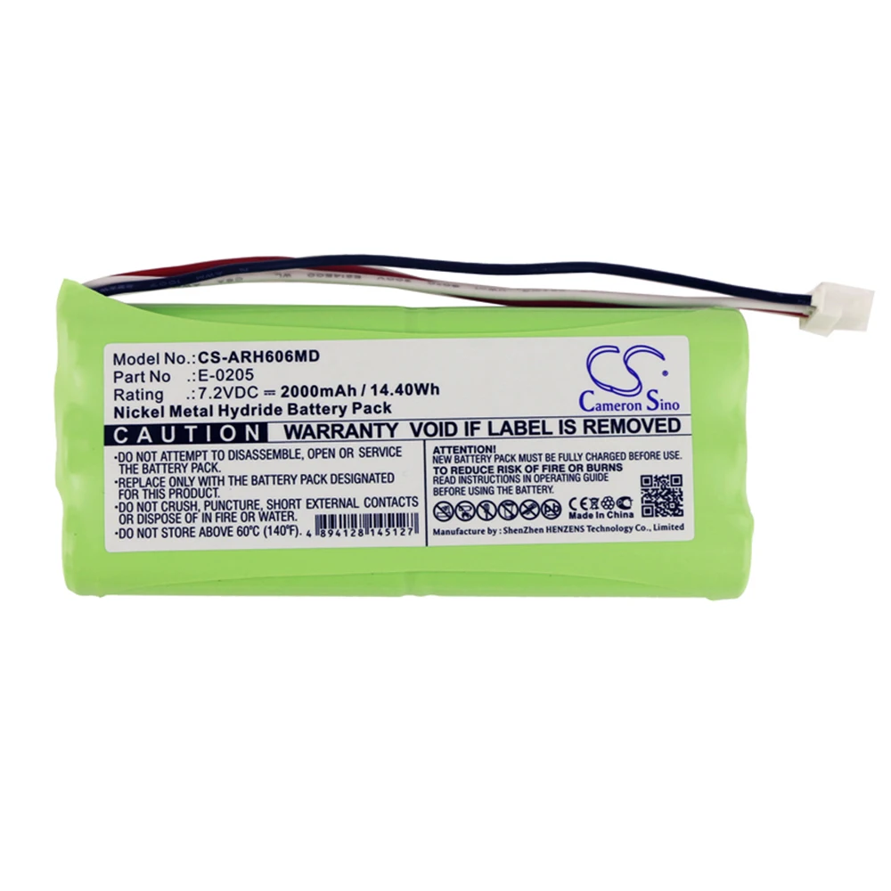 Batterie de remplacement pour aarona AG E-0205, compatible avec spectron HF-6060 V1 spectron HF-6060 V4