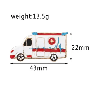 جديد الطب الطبي بروش دبوس سماعة الطبيب مخطط كهربية القلب مجهر القلب على شكل دبوس ممرضة طبيب حقيبة ظهر طية صدر السترة مجوهرات أعلى 10 مبيعات زخرفة سماعة الطبيب - No7