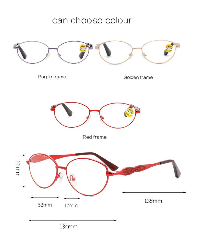 seemfly Metal Reading Glasses Women Anti Blue Light Computer Reading Eyeglasses For Men Reader Protection Eyewear +1.0 +1.5 +2.0 image 6