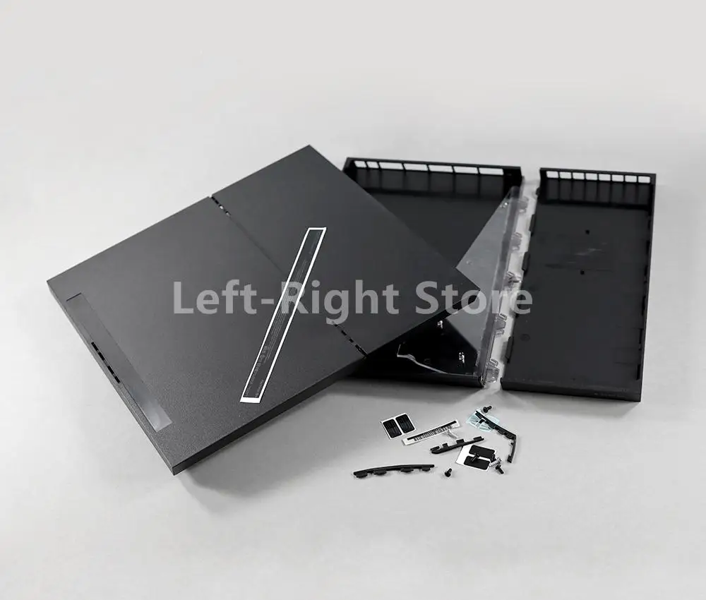 1 مجموعة الإسكان الكامل ل PS4 1000/1100 وحدة التحكم أسود اللون وحدة التحكم الإسكان حالة منزل شل لديها شعار ل PS4 1100 1000 #4