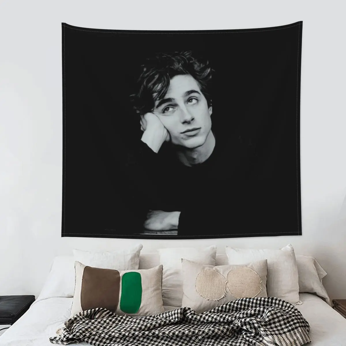 

Timothee Chalamet Tapestry Bohemian Polyester Wall Hanging Room Decoration Beach Mat Retro Tapestries