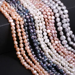 Natural Freshwater Pearl Baroque White Pink Black Irregular Beads For Jewelry Making DIY Earring Bracelet Necklace Accessories