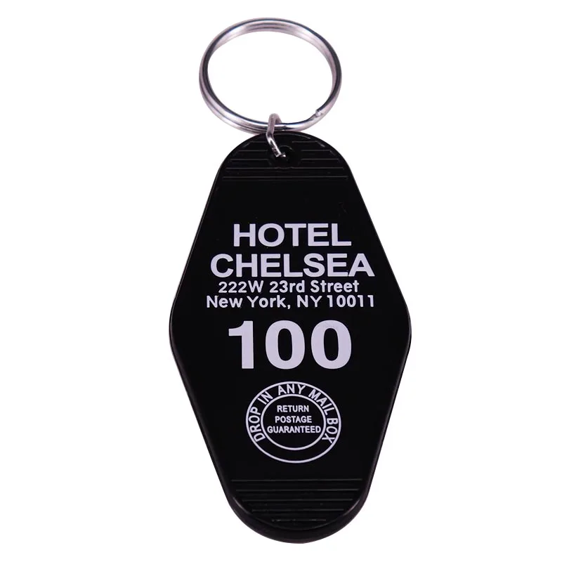 Hotel Chelsea Motel Style Keychain New York Sid and Nancy's Hotel Room 100 Key Tag Sex Pistols Fan Punk Rock Gift