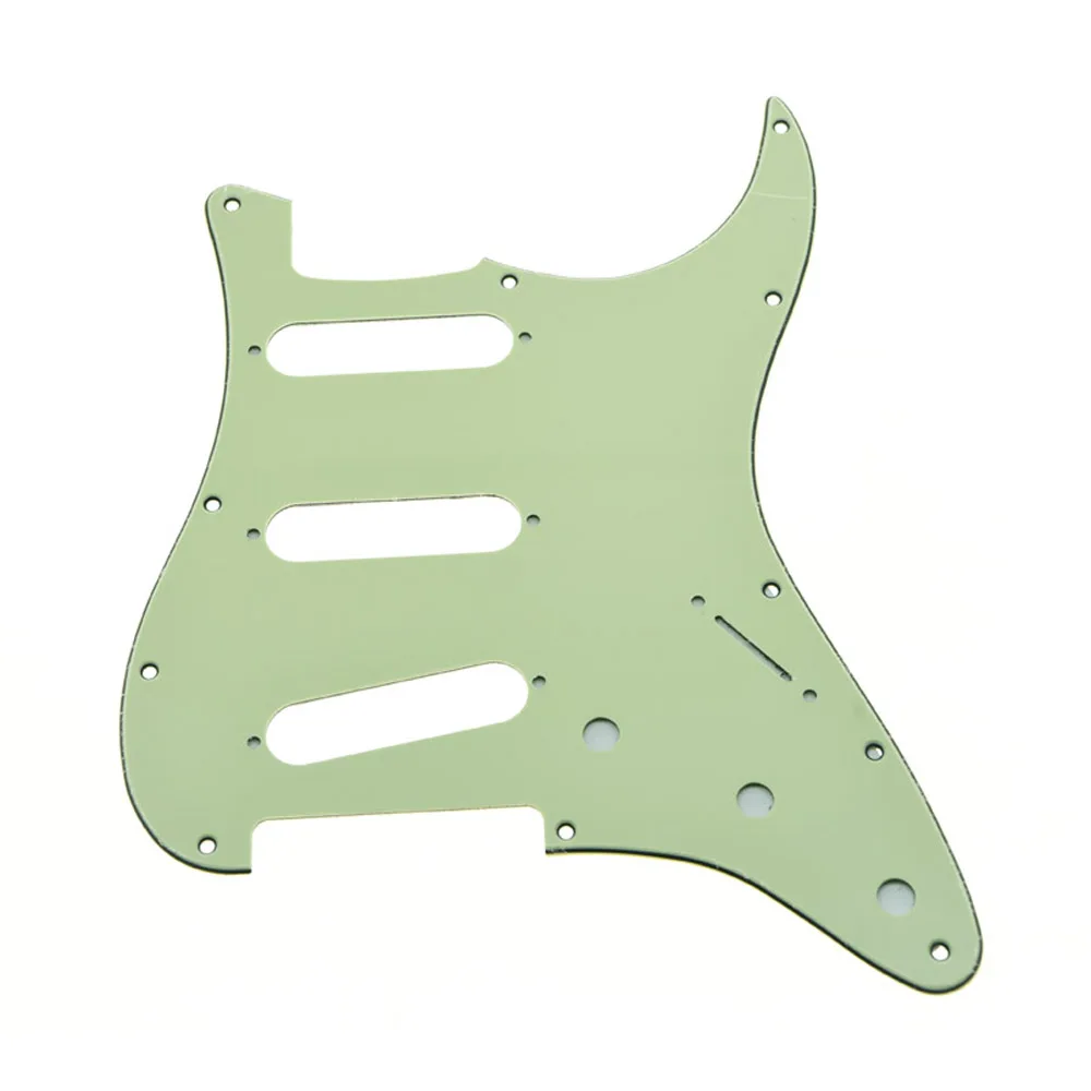 11 Hole Mint Green ST/Strat Guitar Pickguard Scratch Plate Bridge Reversed Fits for Stratocaster Jimi/Hendrix Guitar Parts