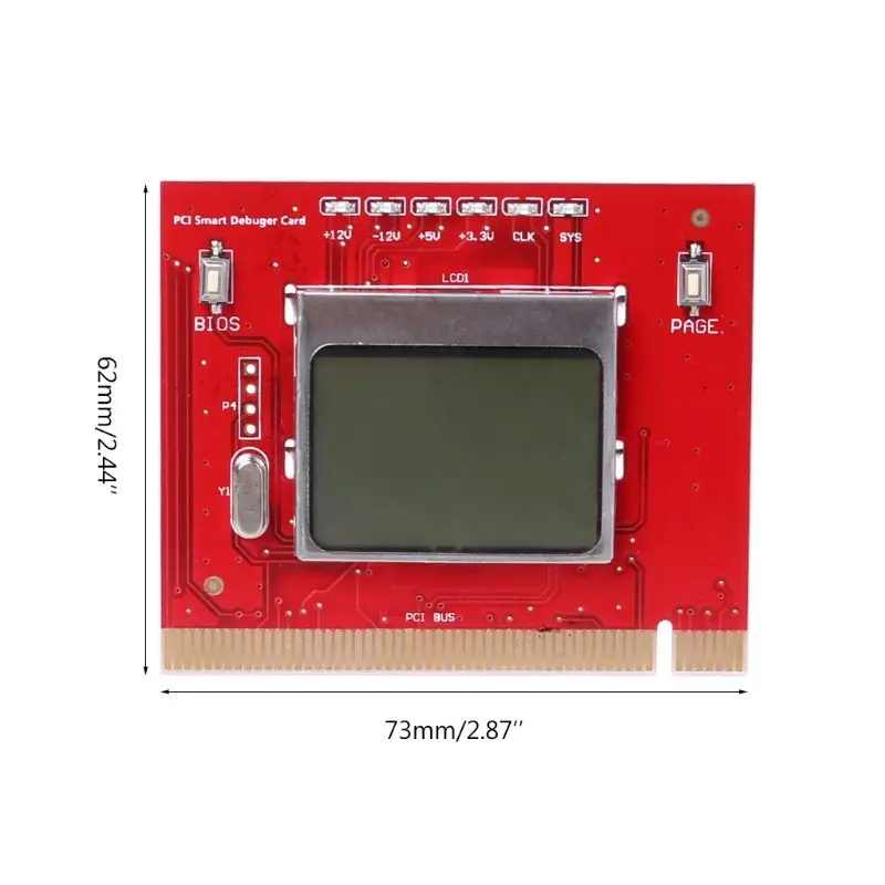 الكمبيوتر LCD PCI عرض الكمبيوتر محلل اللوحة اختبار بطاقة التصحيح التشخيصي للكمبيوتر المحمول سطح المكتب