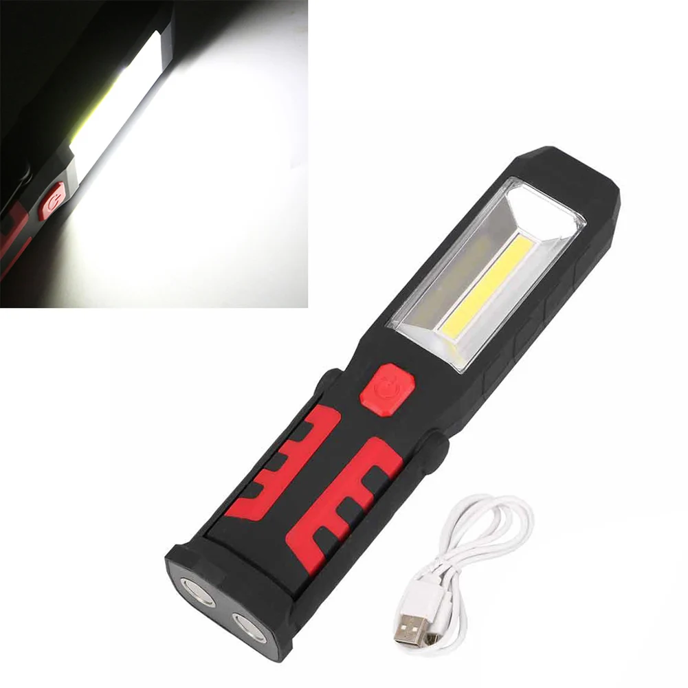 COB LED Magnetic Work Light Car Garage Mechanic Home Rechargeable Torch Lamp working