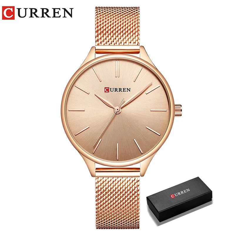 Curren heiße Mode einfachen Stil neue Damen Armband Uhren Frauen Kleid Armbanduhr Quarz weibliche Uhr Geschenke Relogios Feminino